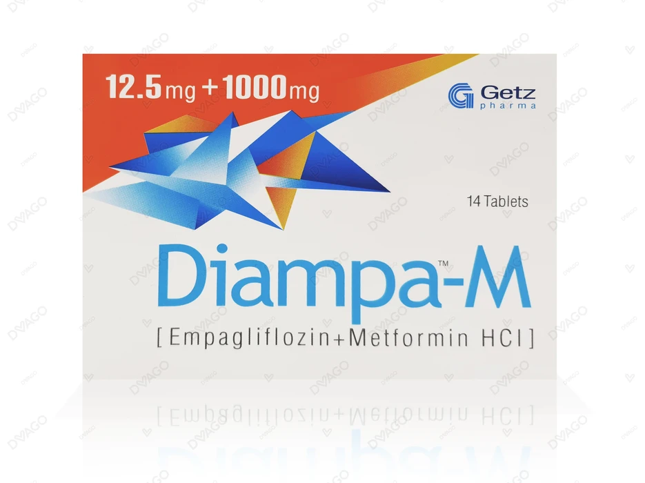 Diampa-M 12.5mg+1000mg Tab14's