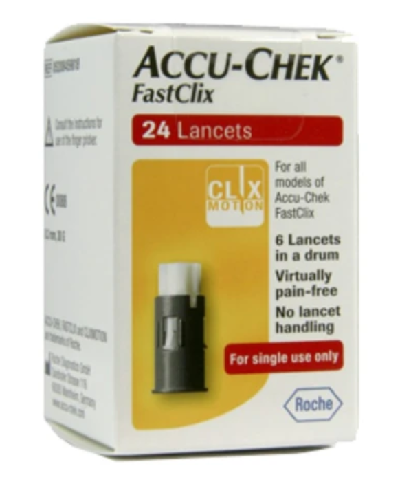 Accu-Chek Fastclix 24 Lancets 