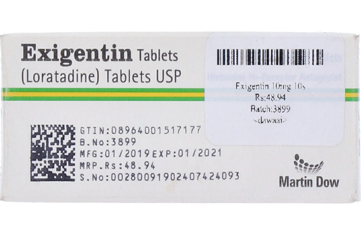 Exigentin Tablet 10mg